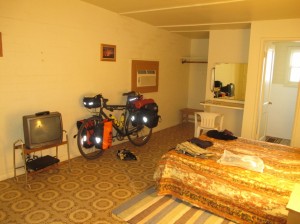 Motel room interior